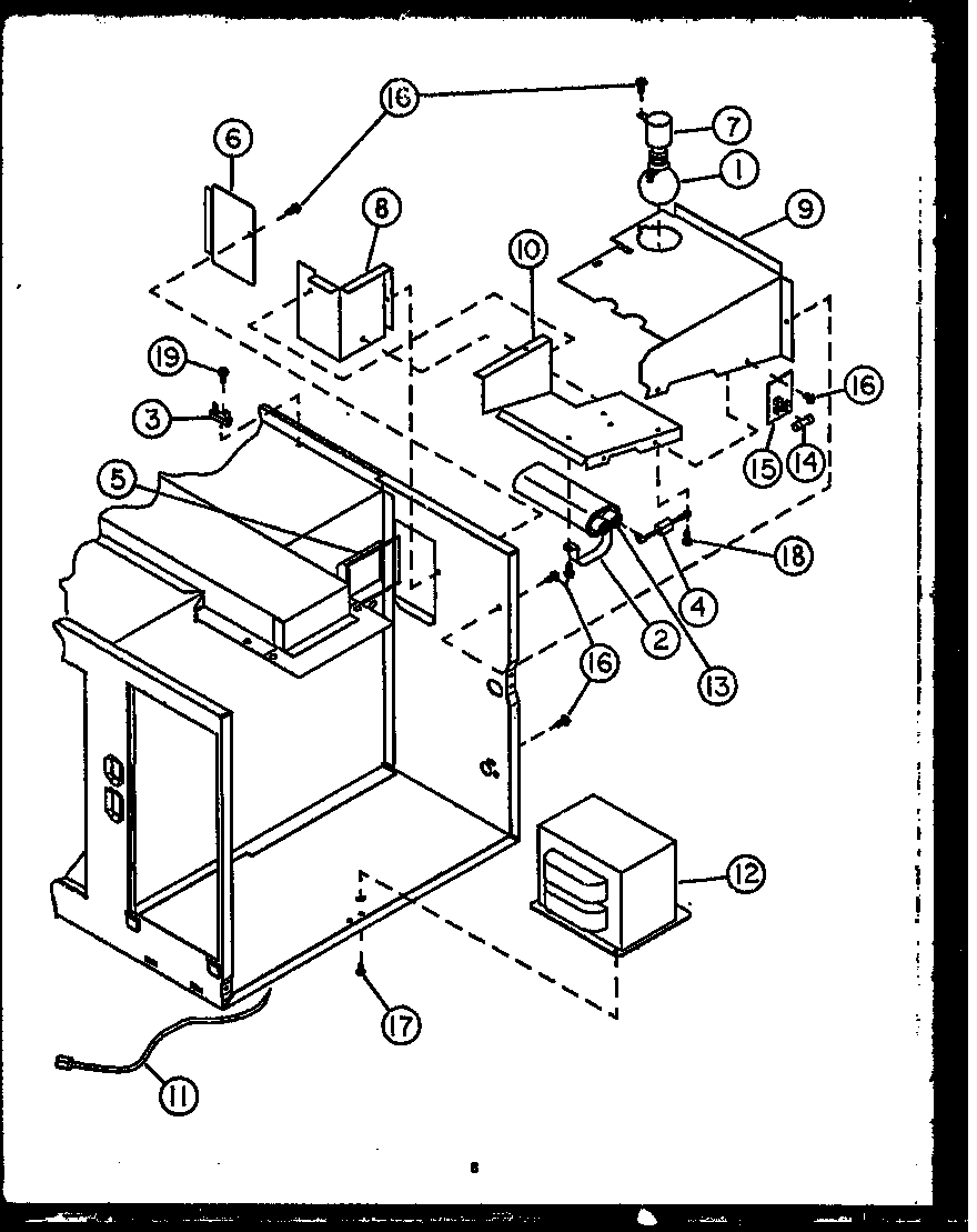 Caloric MPS229-10/P1110303M capacitor/transformer diagram