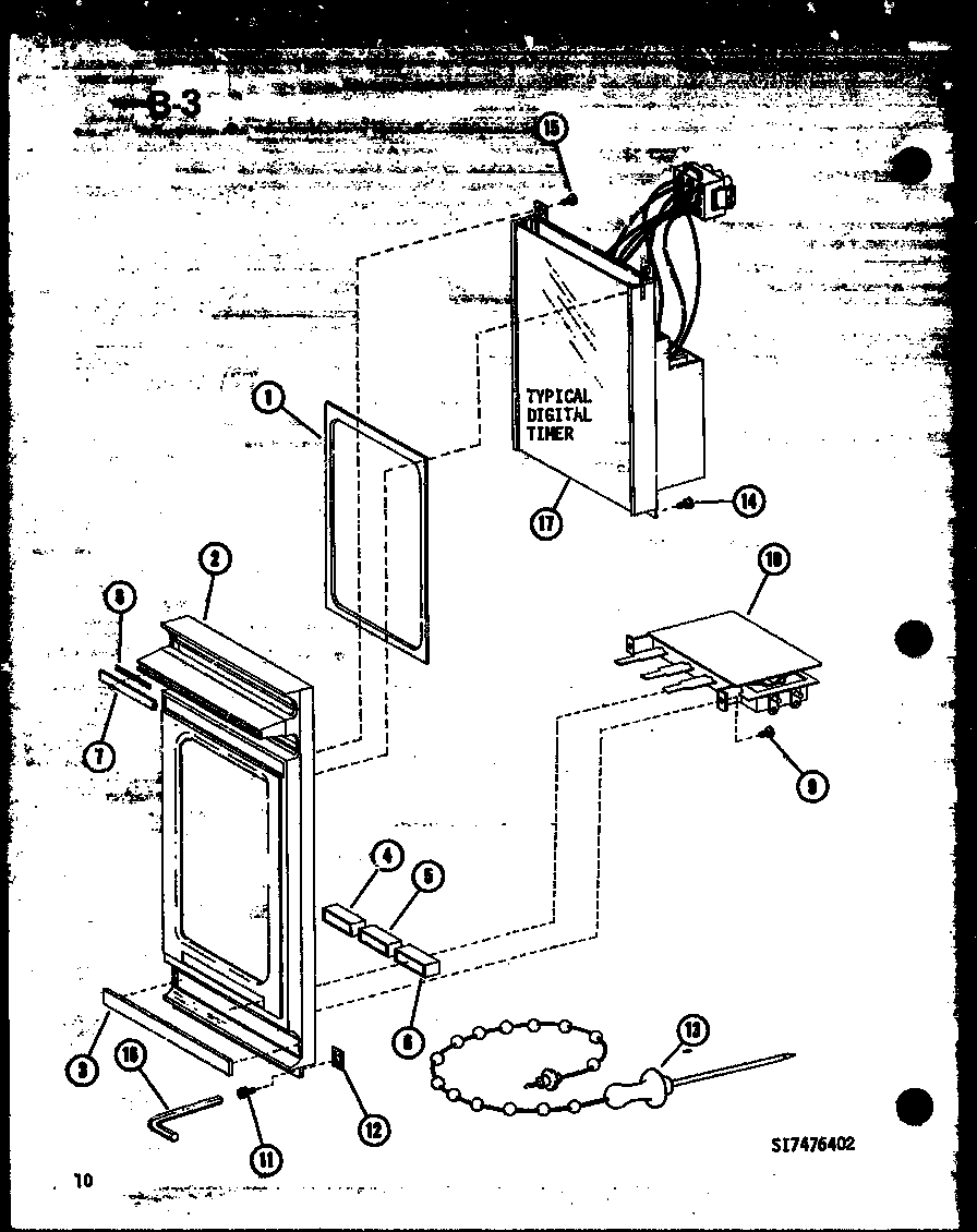 Amana RR-10A/P74750-2M control panel diagram