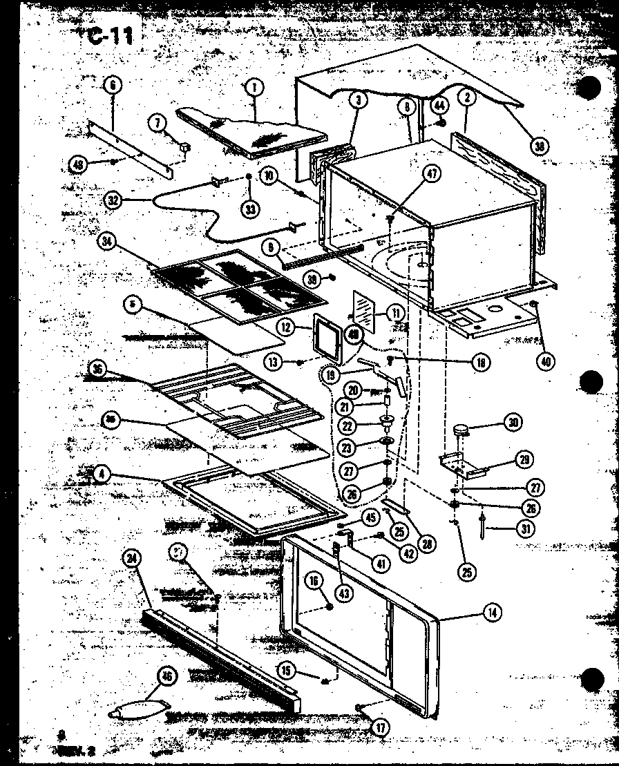Amana RMC-20/P74130-1M stirrer/antenna diagram