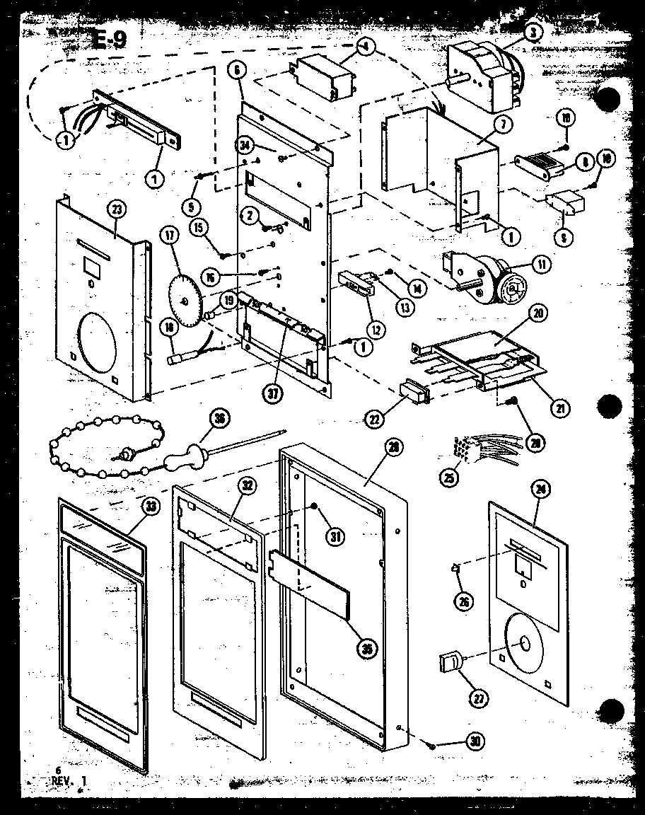 Amana RO-8B/P74063-1M control panel diagram