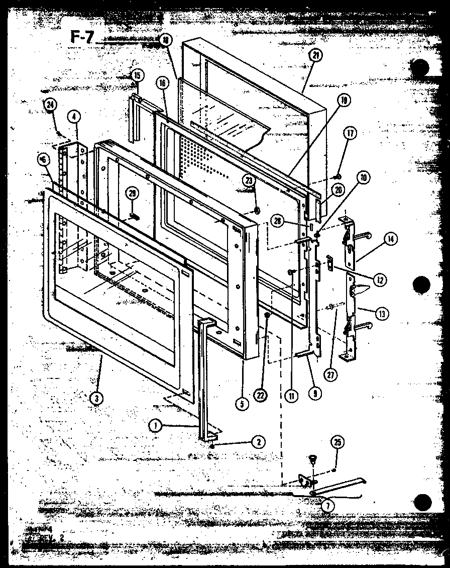 Amana RO-10A/P74067-5M door diagram