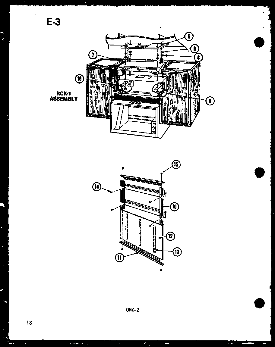 Amana MVH-9T/P75409-5M installation parts diagram