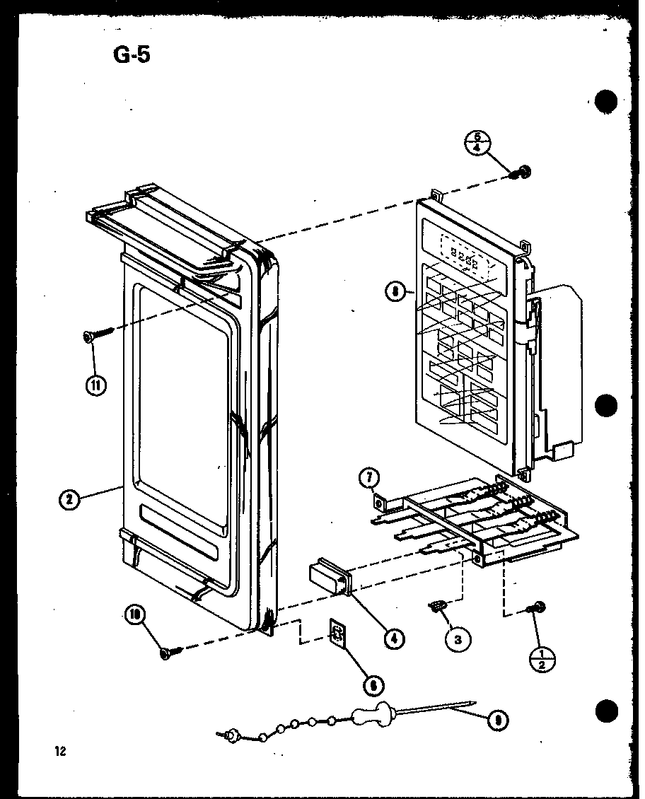 Amana RR-1110/P76052-1M control panel diagram