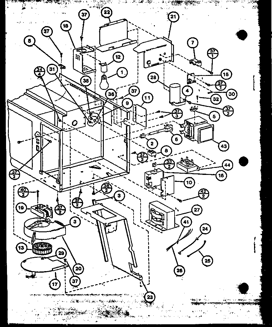 Modern Maid MPS218-10/P7766508M transformer/wiring harness/magnetron diagram