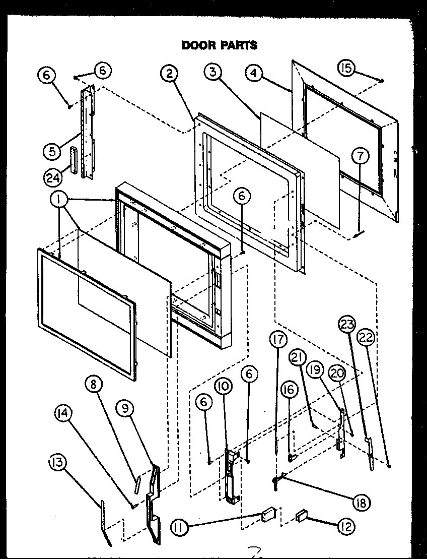 Modern Maid MPS225-10/MN01 door parts diagram