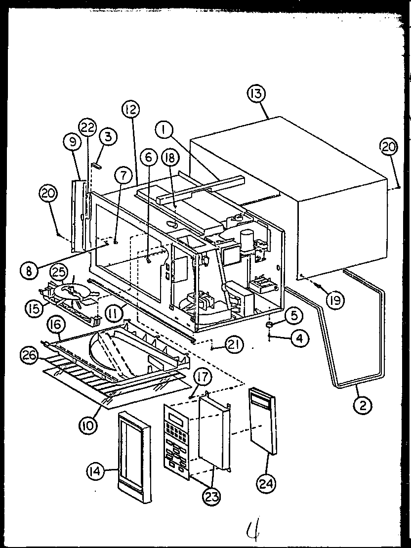 Modern Maid MPS225-10/MN01 antenna/hardware diagram
