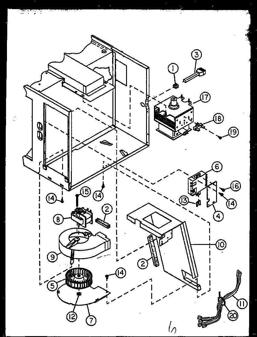 Modern Maid MPS225-10/MN01 blower/electrical diagram