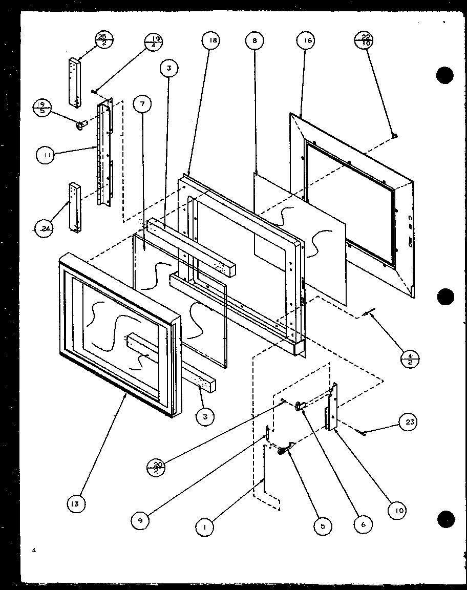Amana CRS458P/P7769522M door diagram