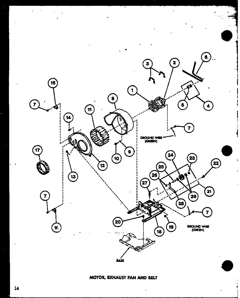 Amana TEA800/P75752-5W motor diagram