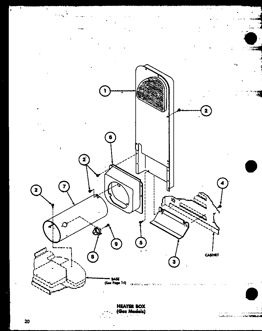 Amana TEA800/P75752-5W heater box diagram