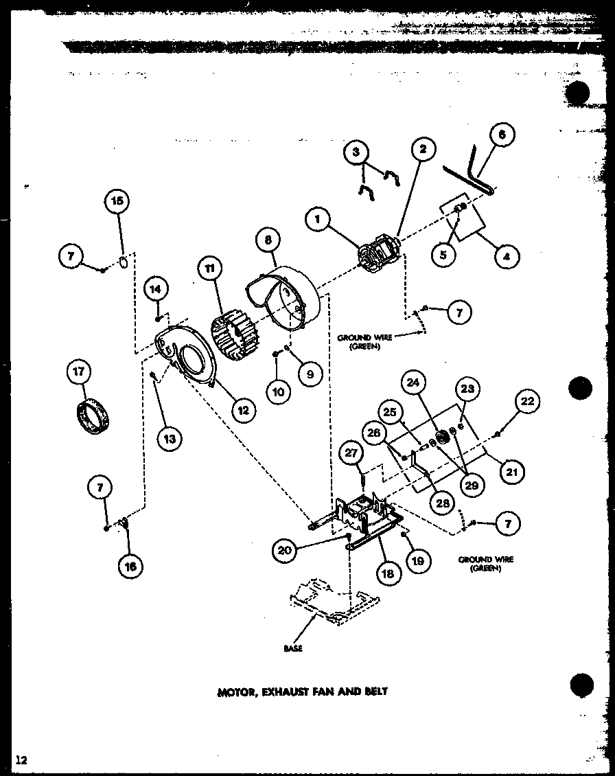 Amana LGD951/P7804808W motor (lg2811/p7804802w) (le2910/p7804803w) (lg2911/p7804804w) (led850/p7804805w) (lgd851/p7804806w) (led950/p7804807w) (lgd951/p7804808w) (le2810/p7804801w) diagram