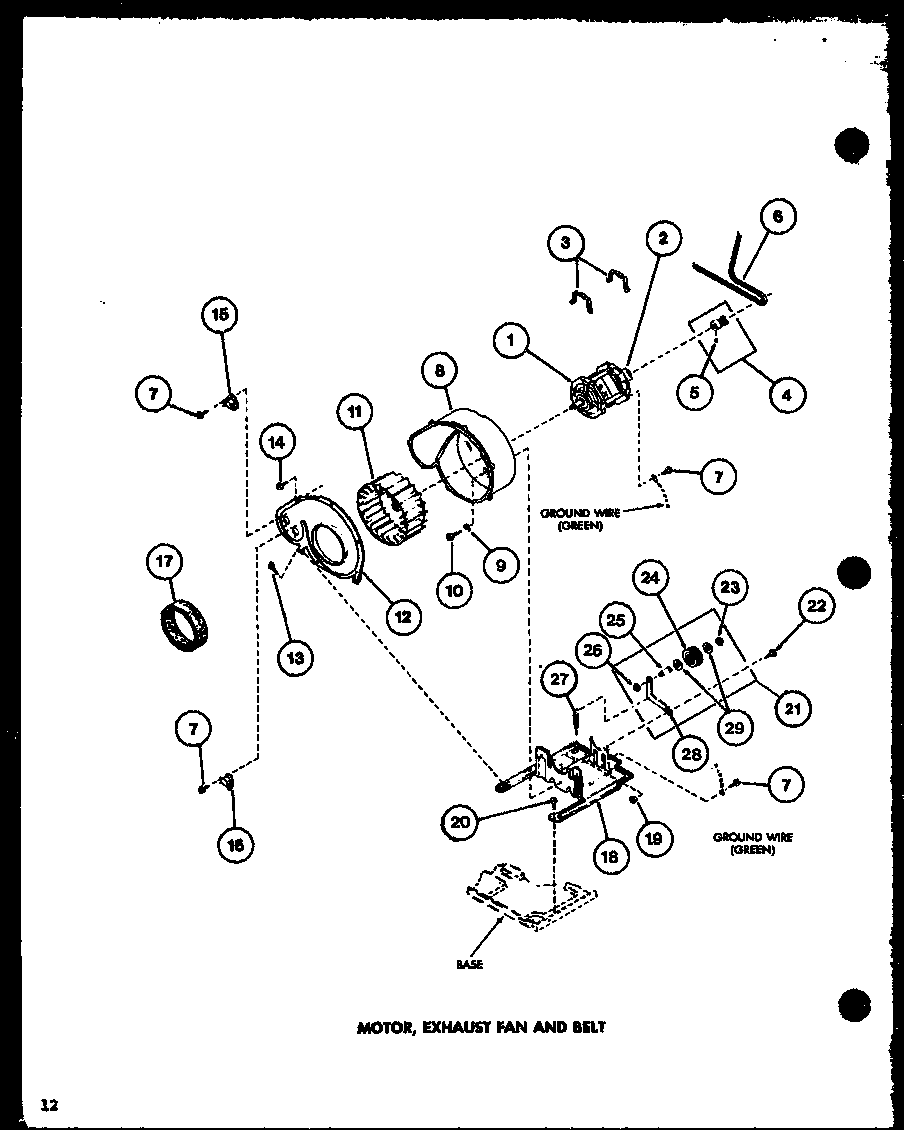 Amana LE2400/P7762202W motor diagram