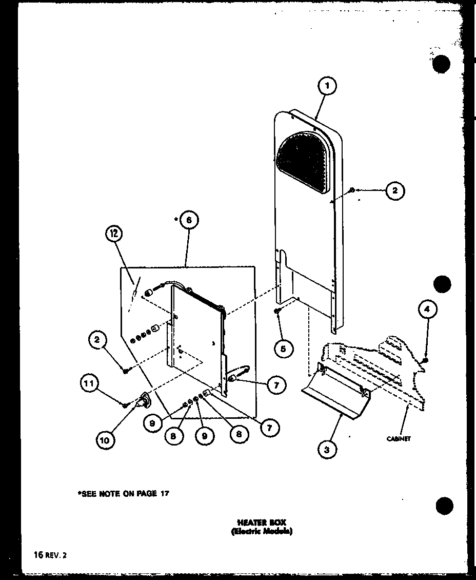 Amana LED450/P7762233W heater box (electric models) (led450/p7762209w) (led450/p7762213w) (led450/p7762233w) diagram