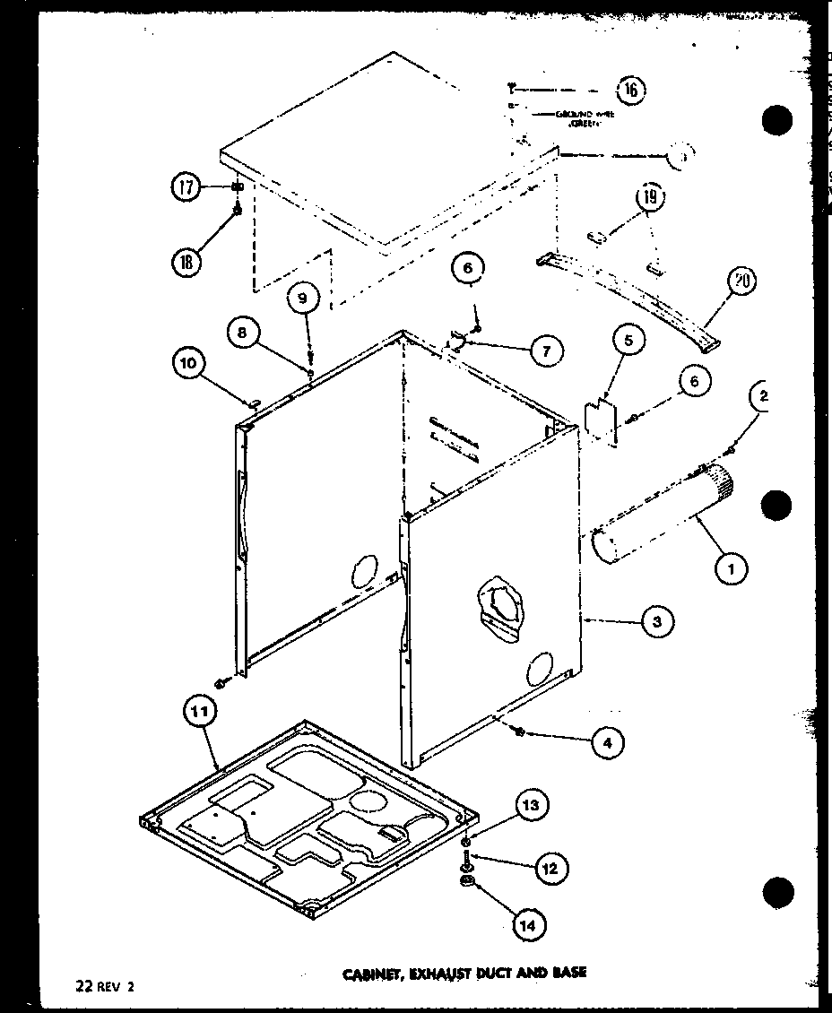 Amana LED450/P7762233W cabinet diagram