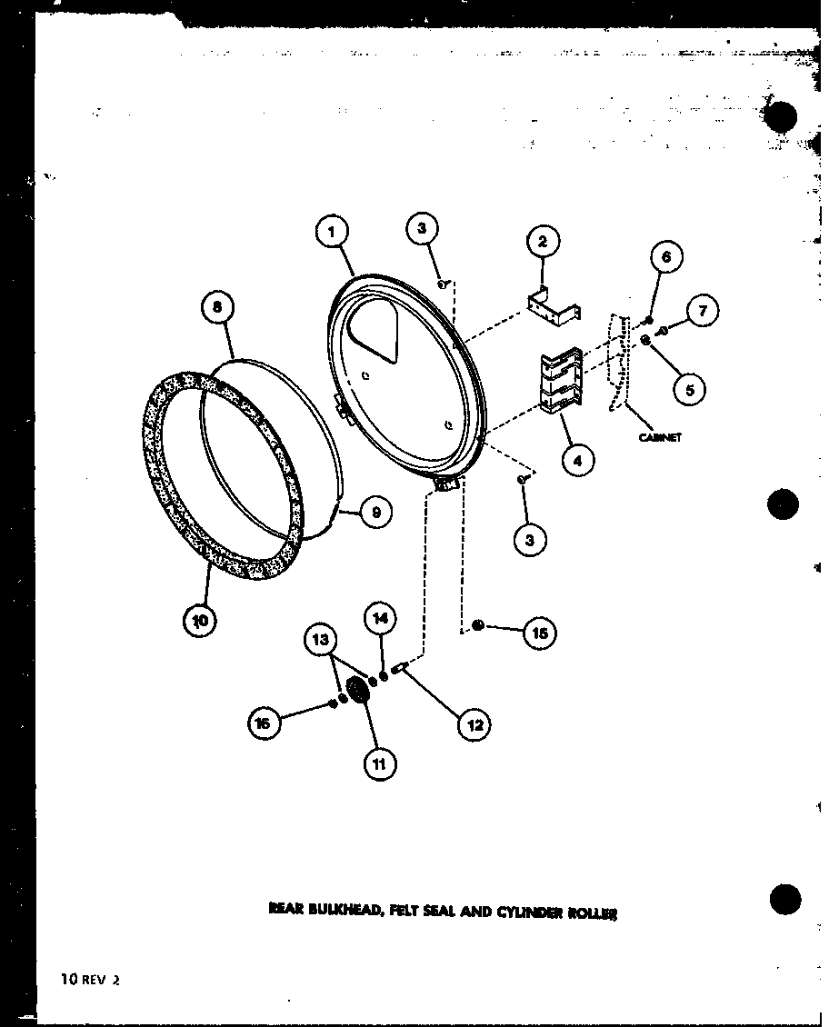 Amana LED250/P7762231W rear bulkhead diagram