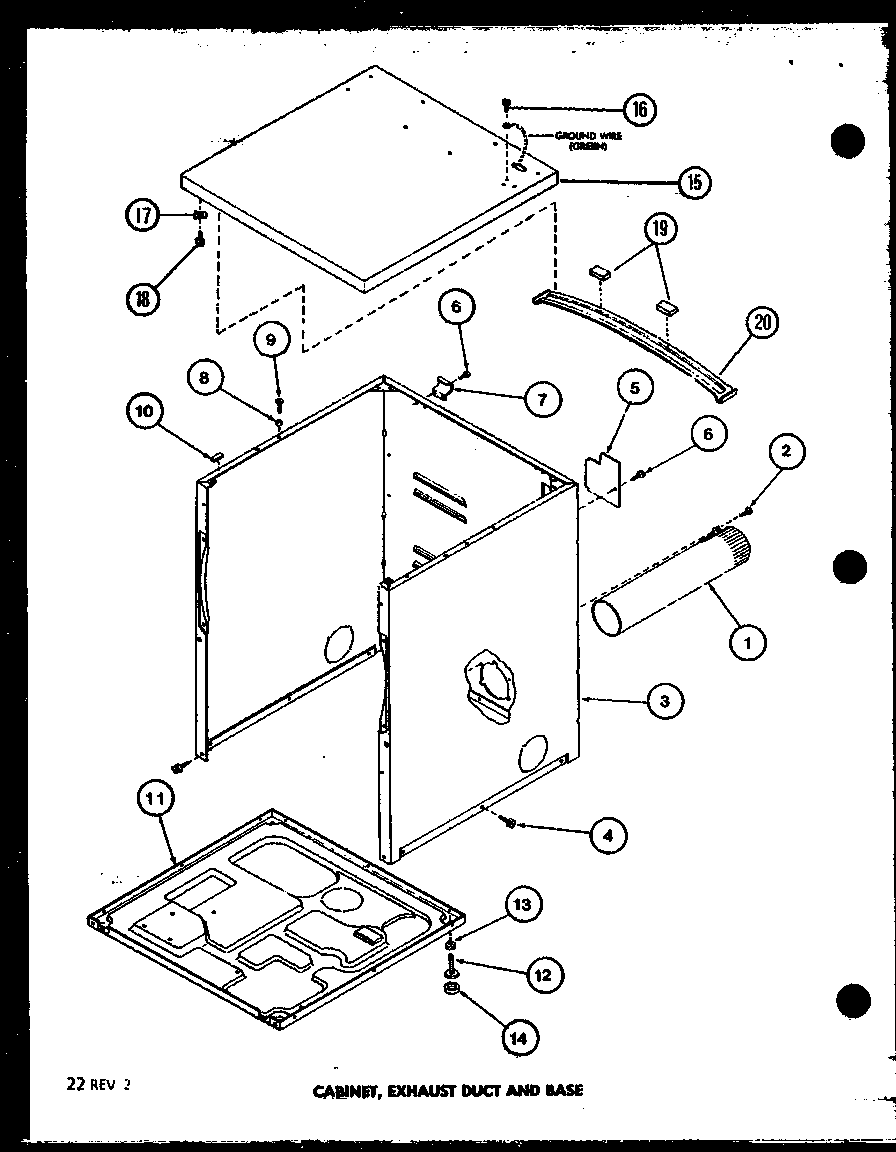 Amana LED250/P7762231W cabinet diagram