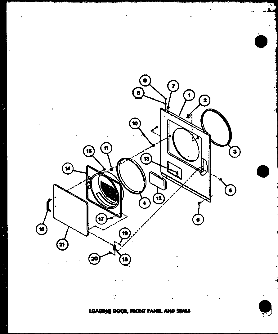 Amana LED950/P7804827W loading door diagram