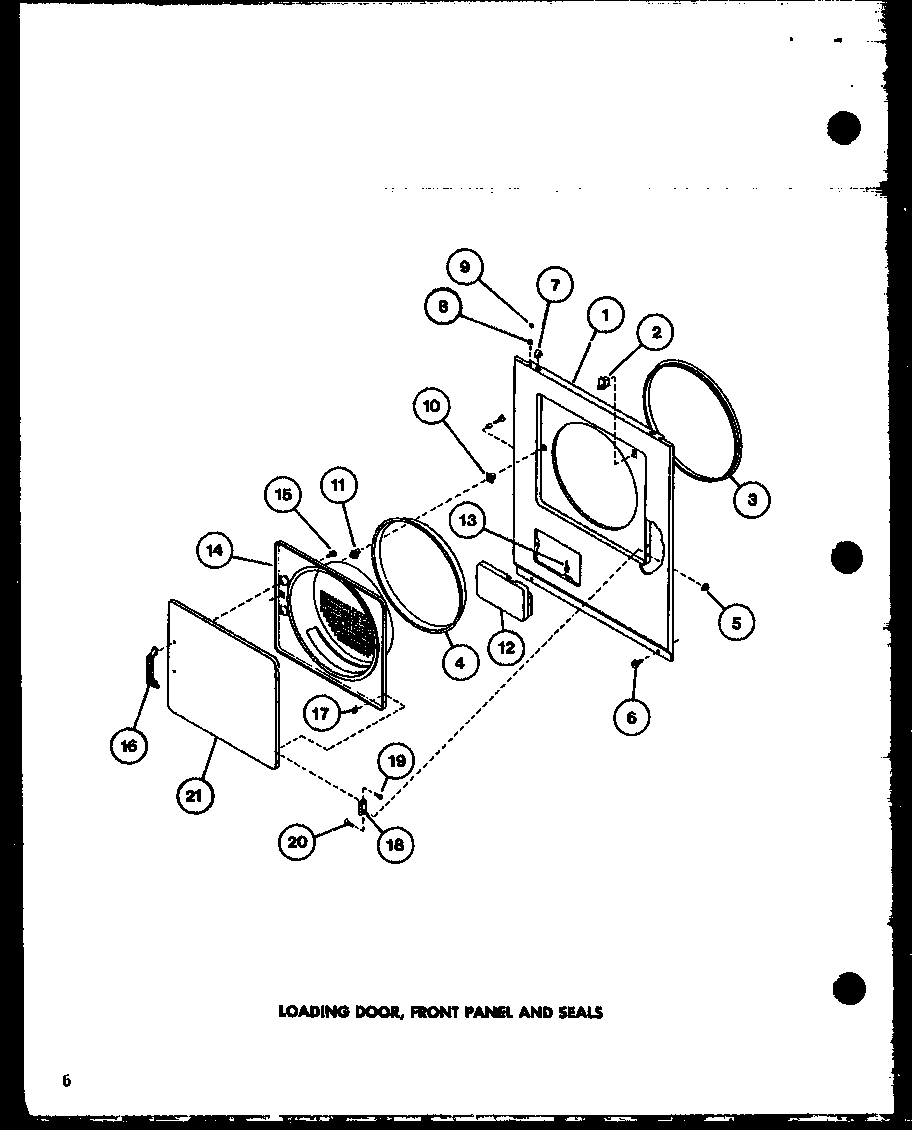 Amana LG1112/P7762216W loading door diagram
