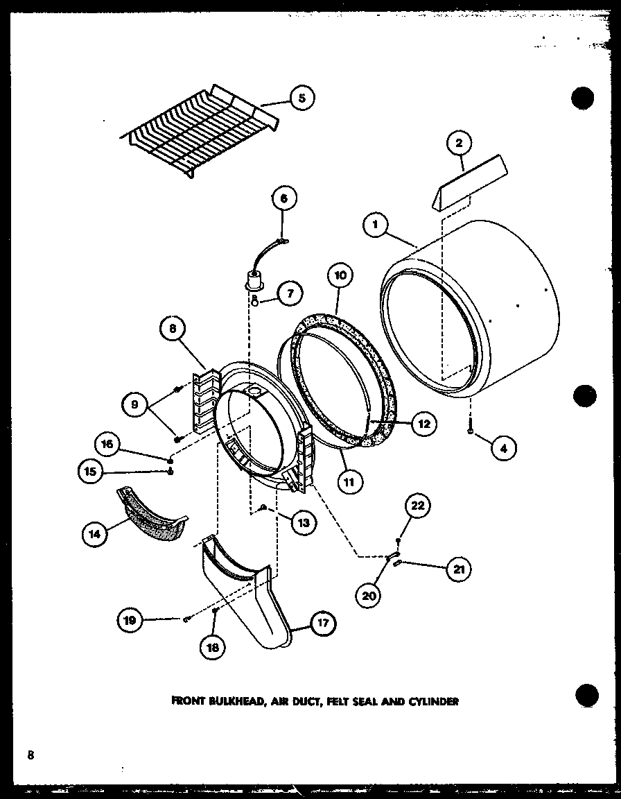 Amana LG1112/P7762216W front bulkhead diagram