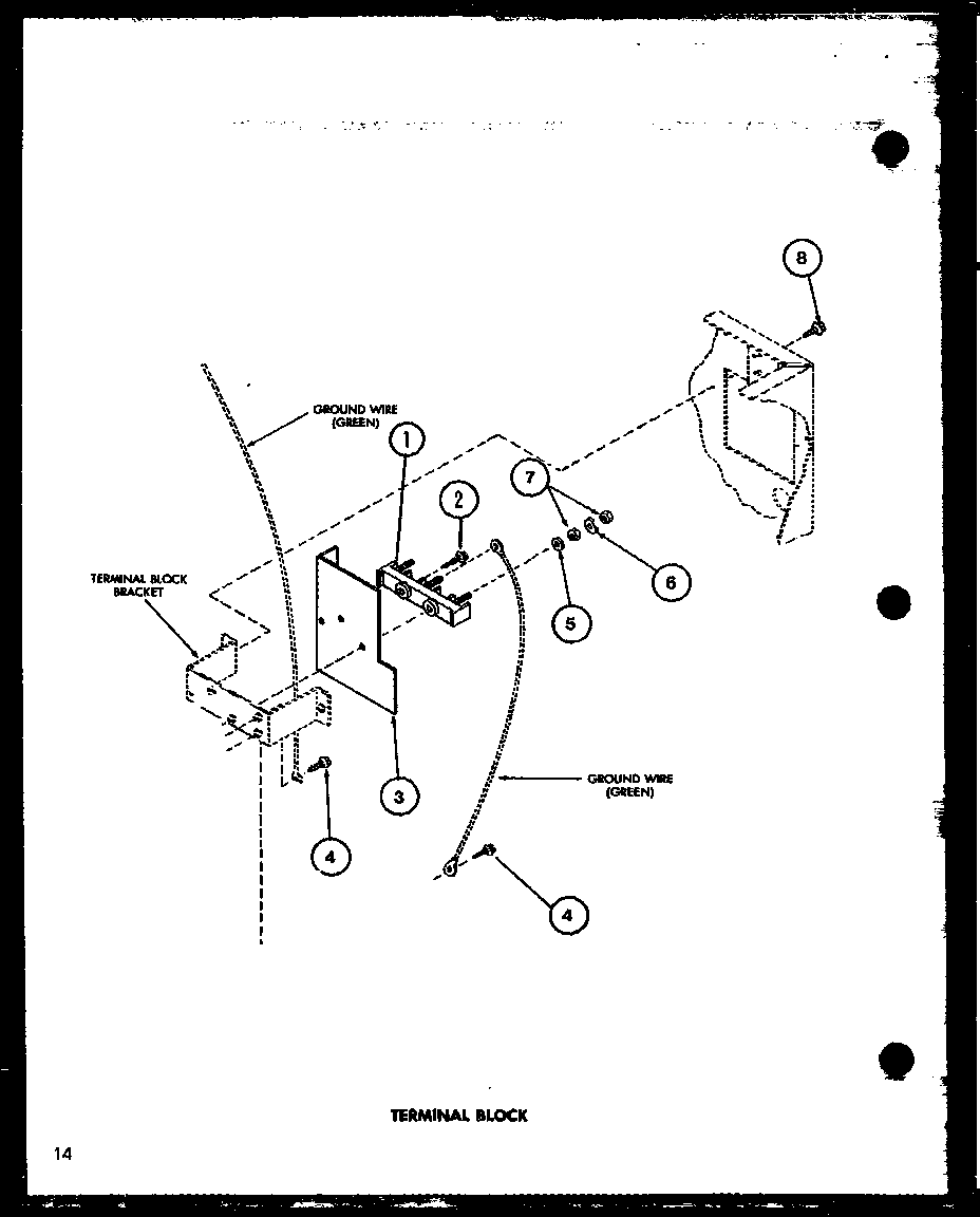 Amana LG1112/P7762216W terminal block diagram