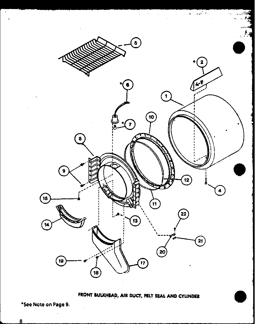 Amana LG2812/P7804824W front bulkhead diagram