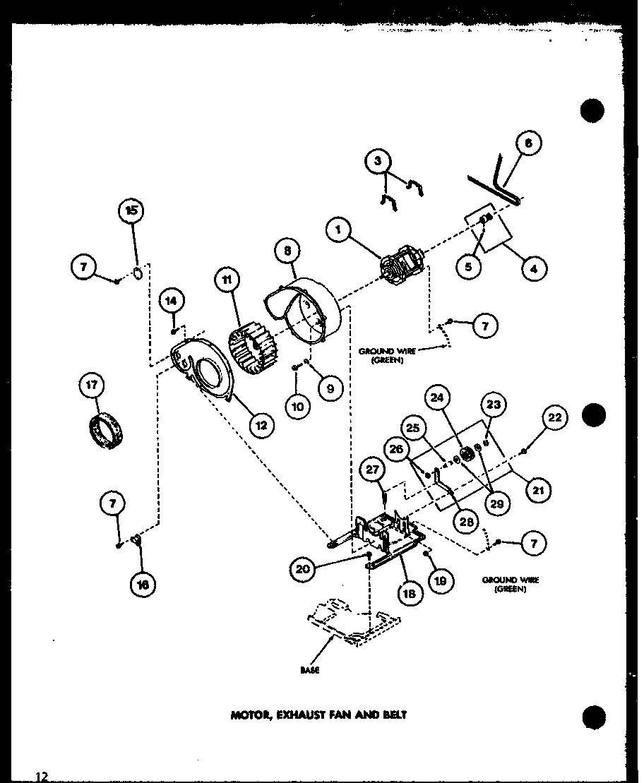 Amana LG2812/P7804824W motor diagram
