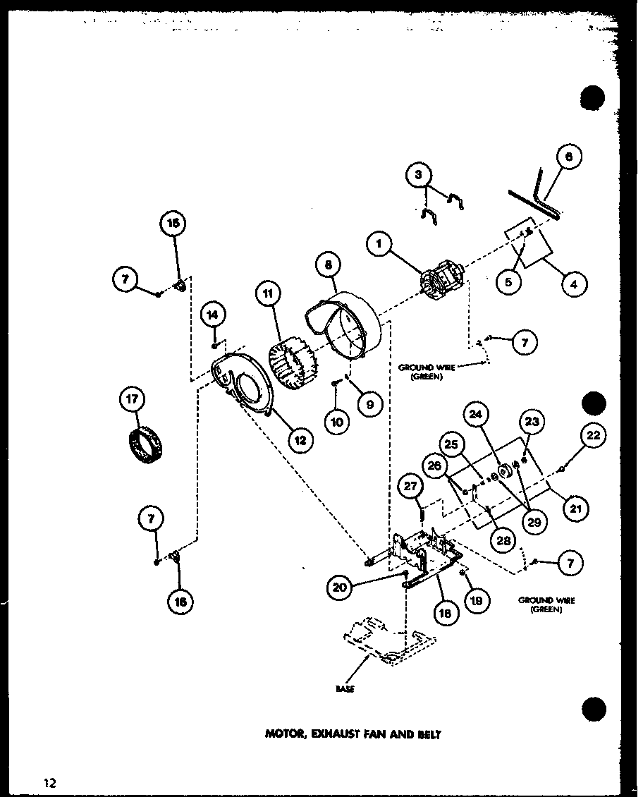Amana LG1112/P7762226W motor diagram
