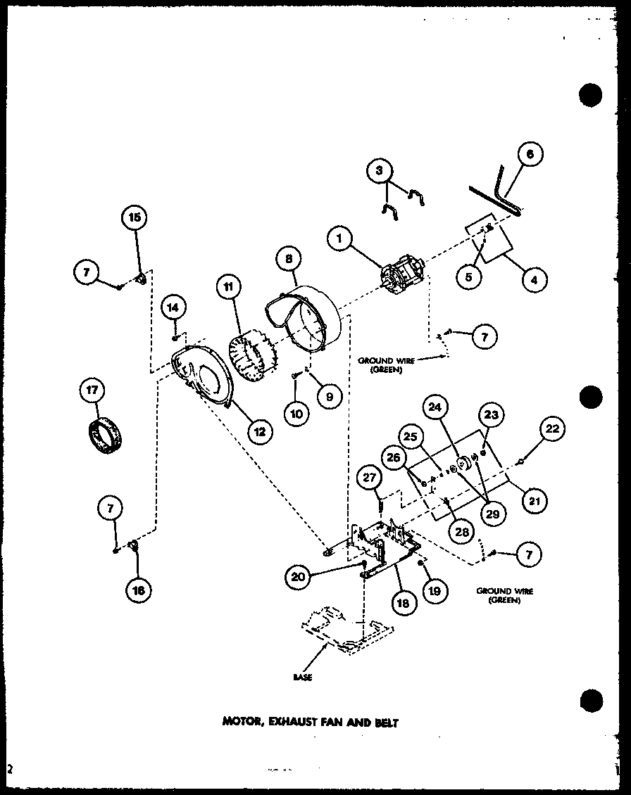 Amana LED302/P77622221W motor diagram