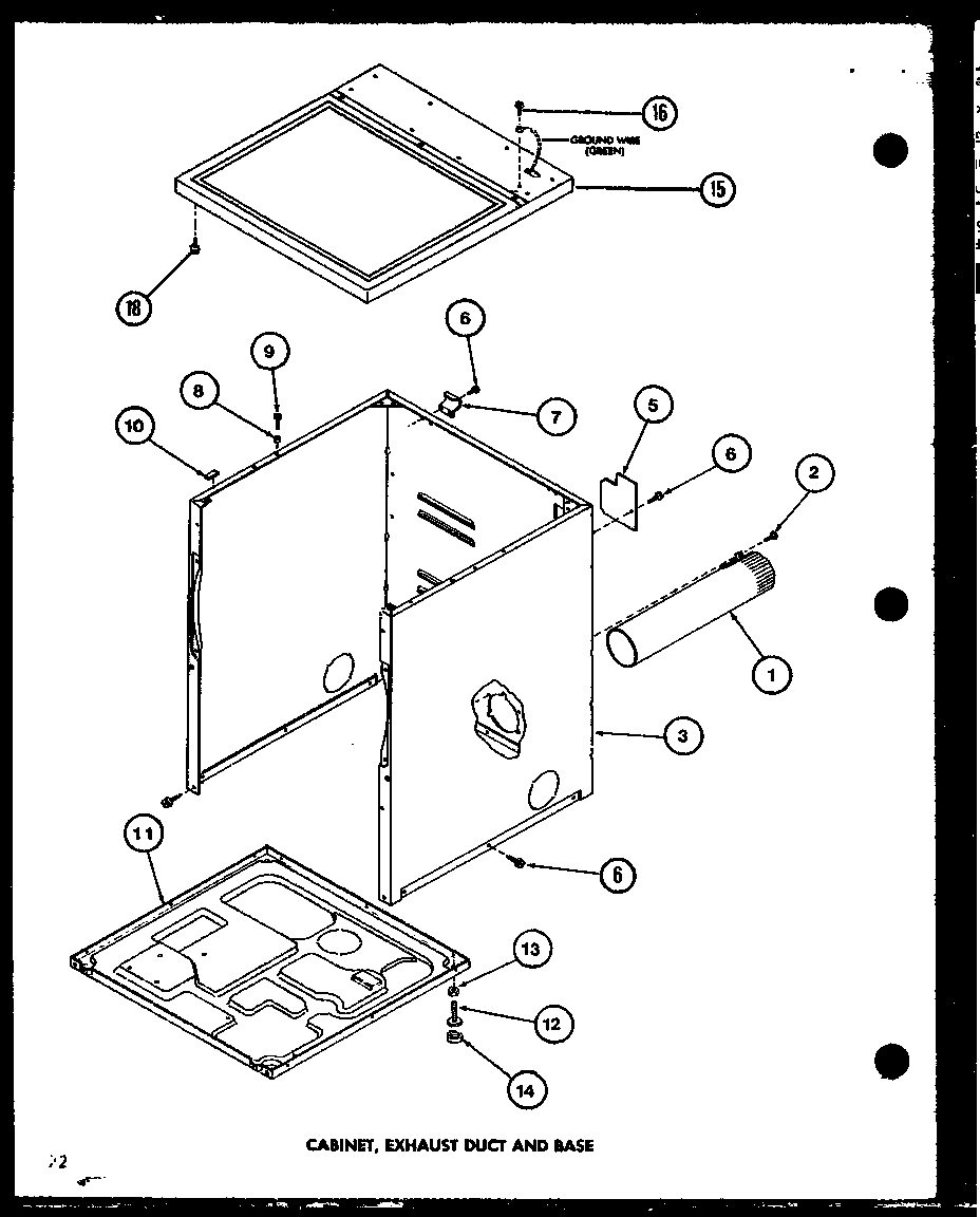Amana LED302/P77622221W cabinet diagram