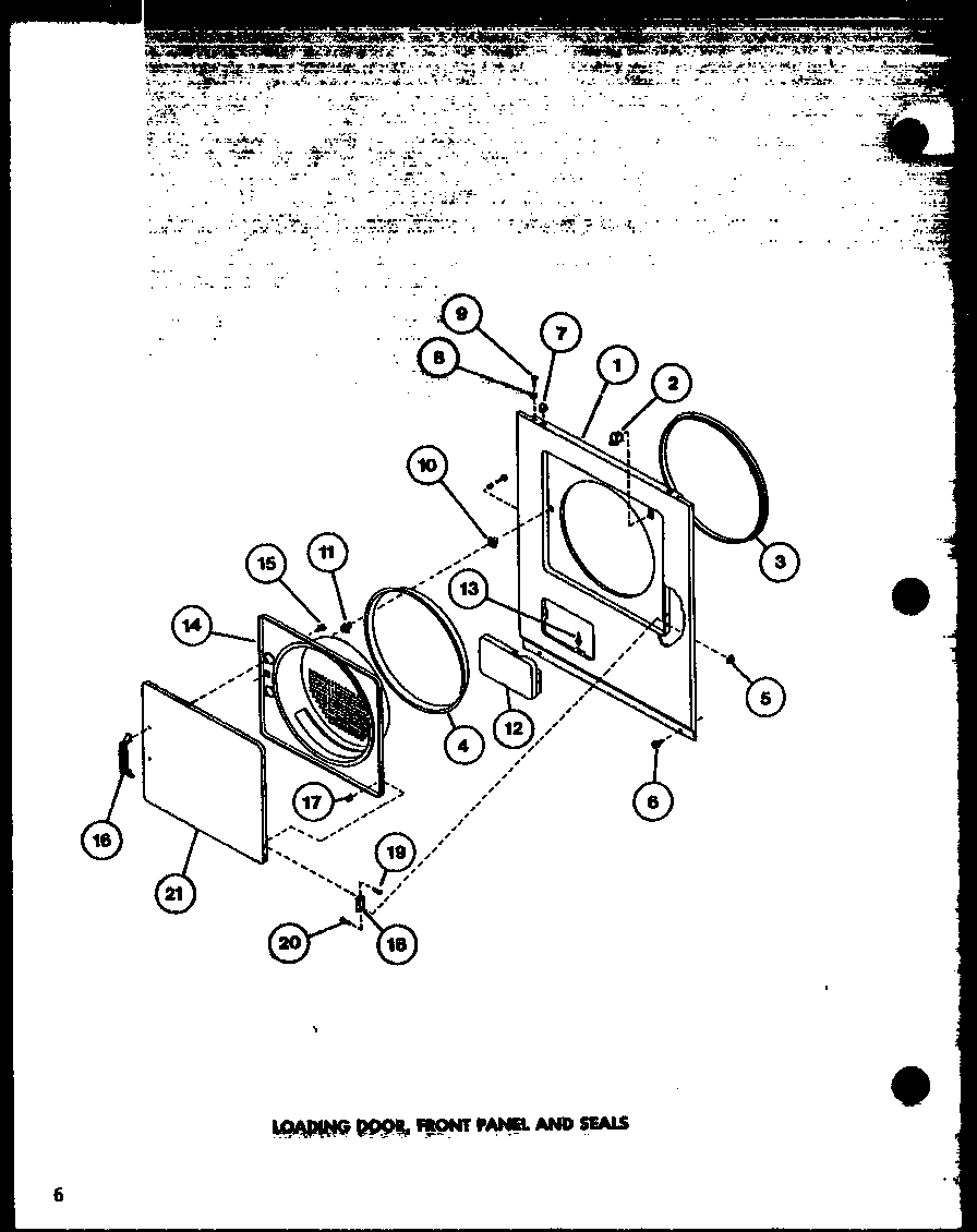 Amana LGD912/P7804820W loading door diagram