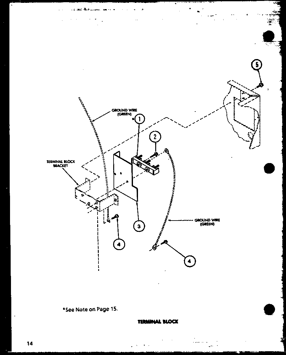 Amana LGD912/P7804820W terminal block (led902/p7804819w) diagram