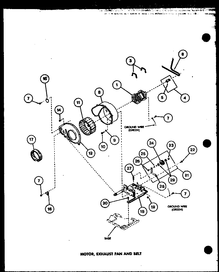 Amana LE3902W/P1122603WW motor diagram