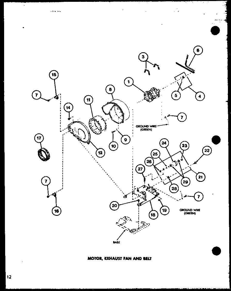 Amana CG2412/P7762236W motor diagram
