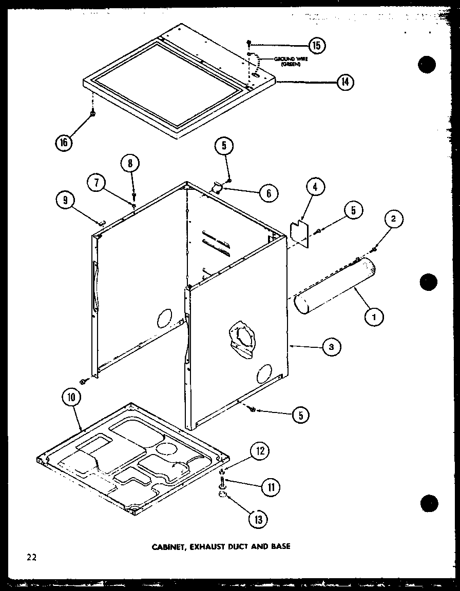 Amana CG2412/P7762236W cabinet diagram