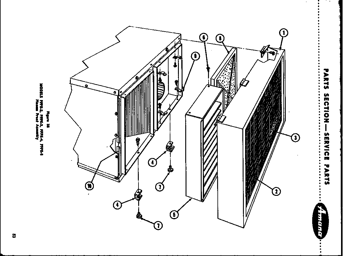 Amana AXPK300-1 cabinet diagram