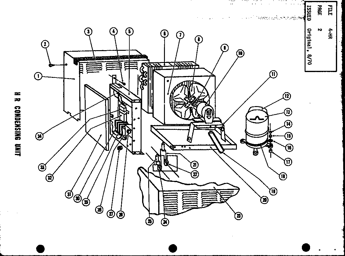 Amana HR3-3A replacement parts diagram