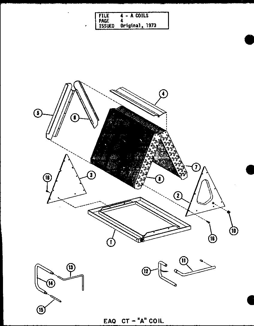 Amana EAF30CT/P54920-3C eaq ct - "a" coil (eaq18ct/p54919-1c) (eaq24ct/p54919-2c) (eaq30ct/p54919-3c) (eaq36ct/p54919-5c) diagram