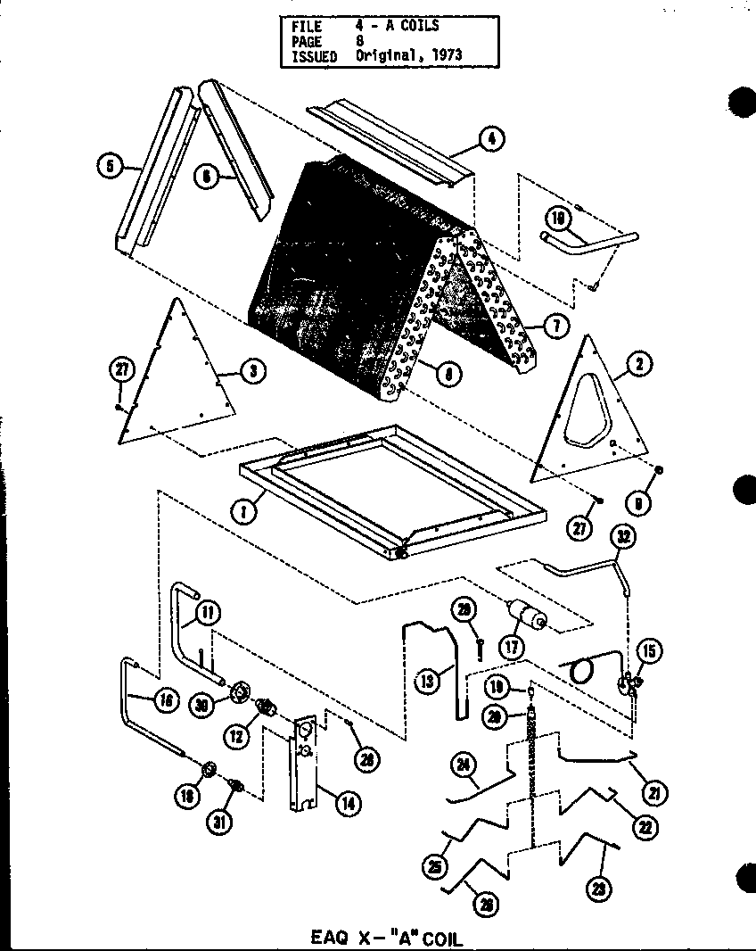 Amana EAF30CT/P54920-3C eaq x - "a" coil (eaq48x/p54919-9c) (eaq60x/p54919-8c) diagram