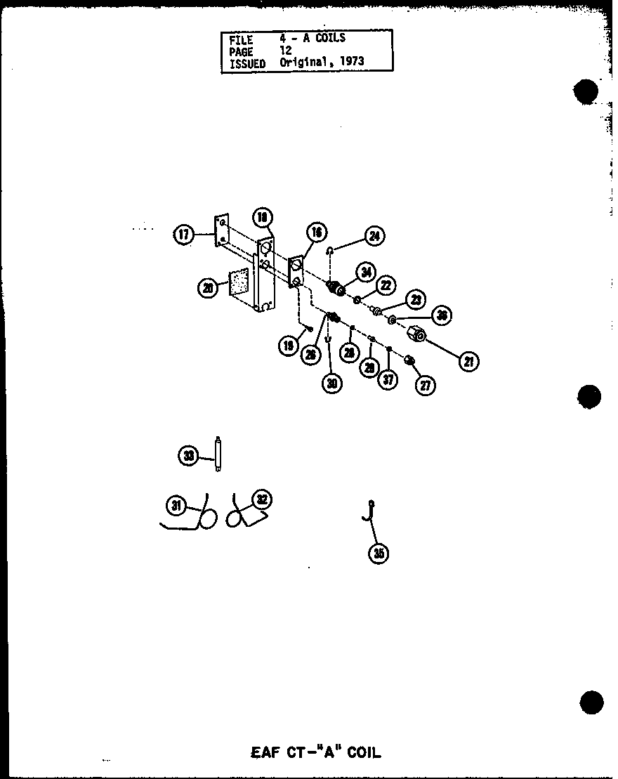 Amana EAF30CT/P54920-3C eaf ct-"a" coil (eaf18ct/p54920-1c) (eaf24ct/p54920-2c) (eaf30ct/p54920-3c) (eaf36ct/p54920-4c) diagram