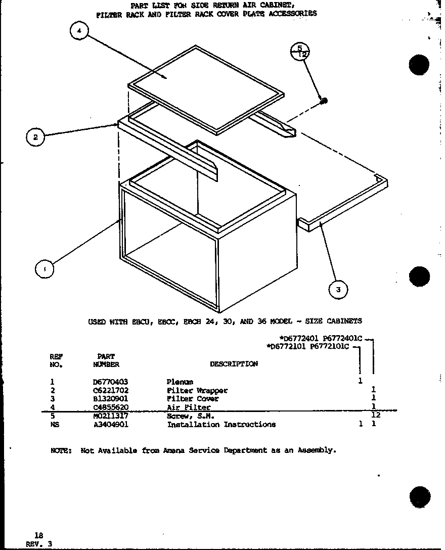 Amana D6777001/P6777001 (d6772101/p6772101c) (d6772401/p6772401c) diagram