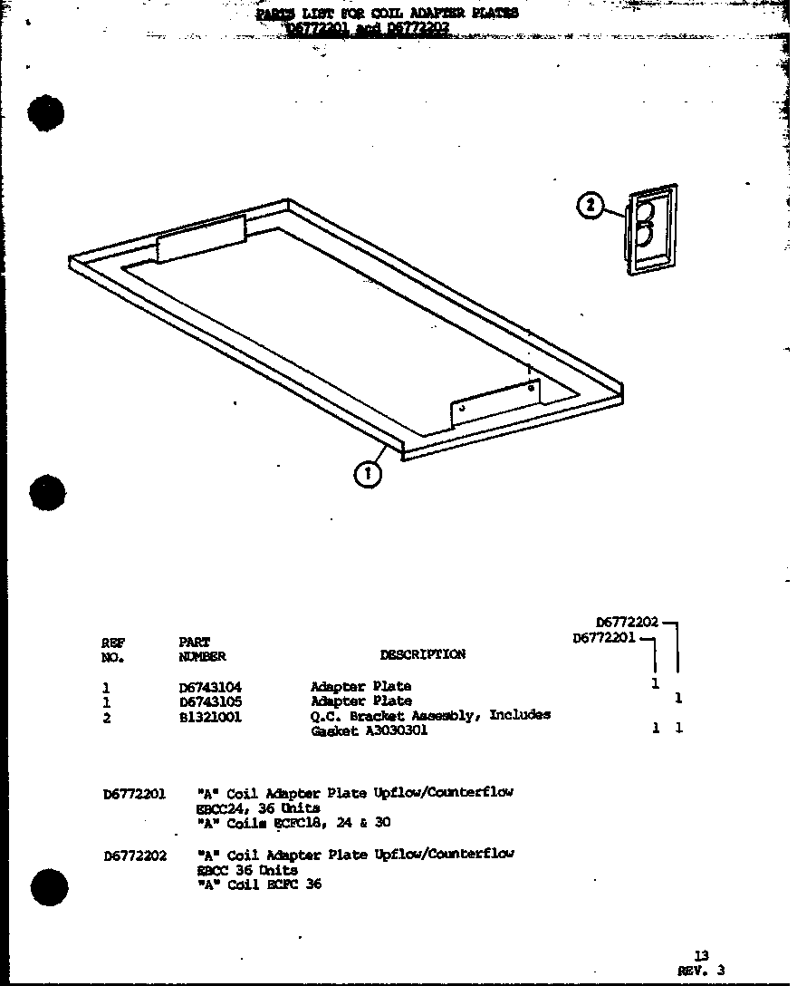 Amana D6802001 (d6772201) (d6772202) diagram