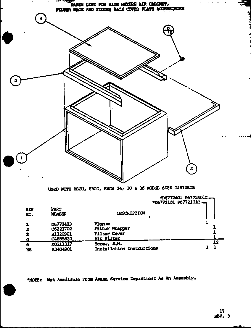 Amana D6802001 (d6772101/p6772101c) (d6772401/p6772401c) diagram