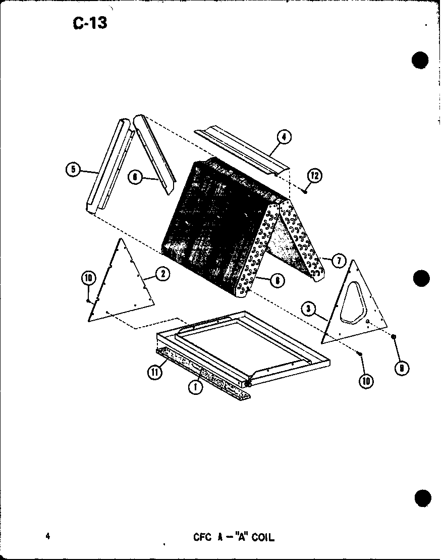 Amana CFC24AOM-A/P67487-7C cfc a-"a" coil (cfc18aom-a/p67487-8c) (cfc24aom-a/p67487-7c) (cfc30aom-a/p67487-6c) (cfc36aom-a/p67487-5c) diagram