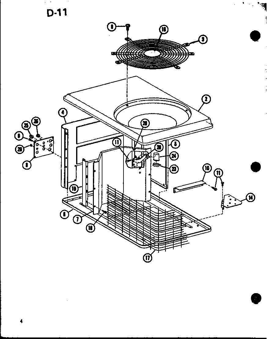 Amana RCF36U01A/P68446-1C cabinet diagram