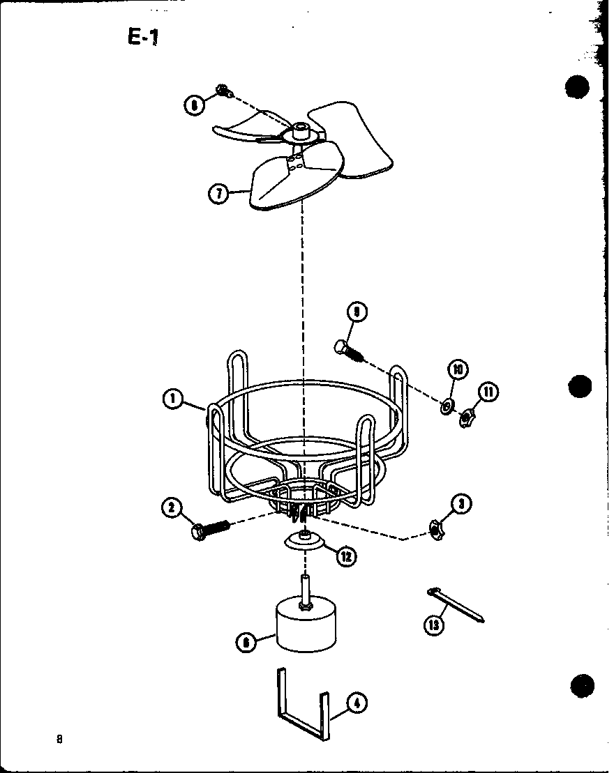 Amana RCF36U01A/P68446-1C motor mount diagram