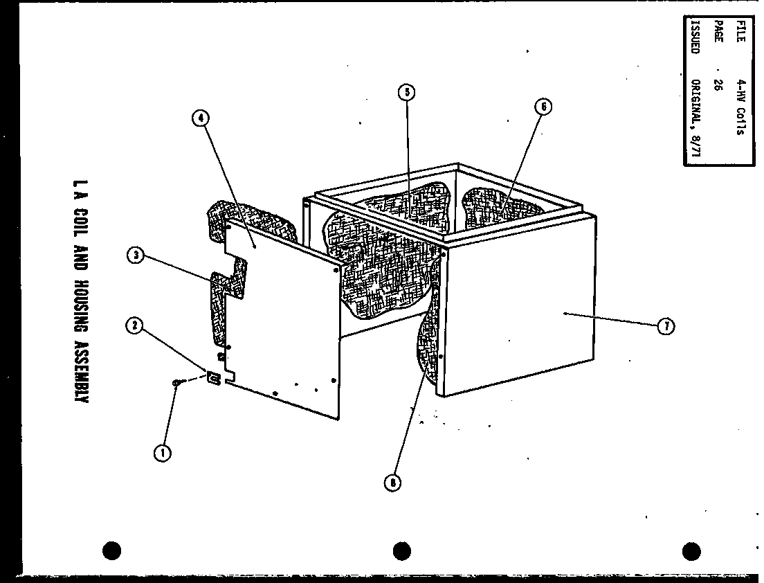 Amana EA48X/P52801-5C la coil and housing assembly (lah3a/p52799-2c) diagram