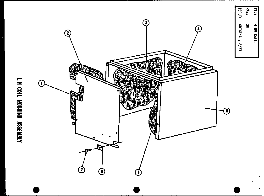 Amana EA48X/P52801-5C lh coil housing assembly (lh4,5b/p52798-3c) (lh4a/p52798-4c) diagram