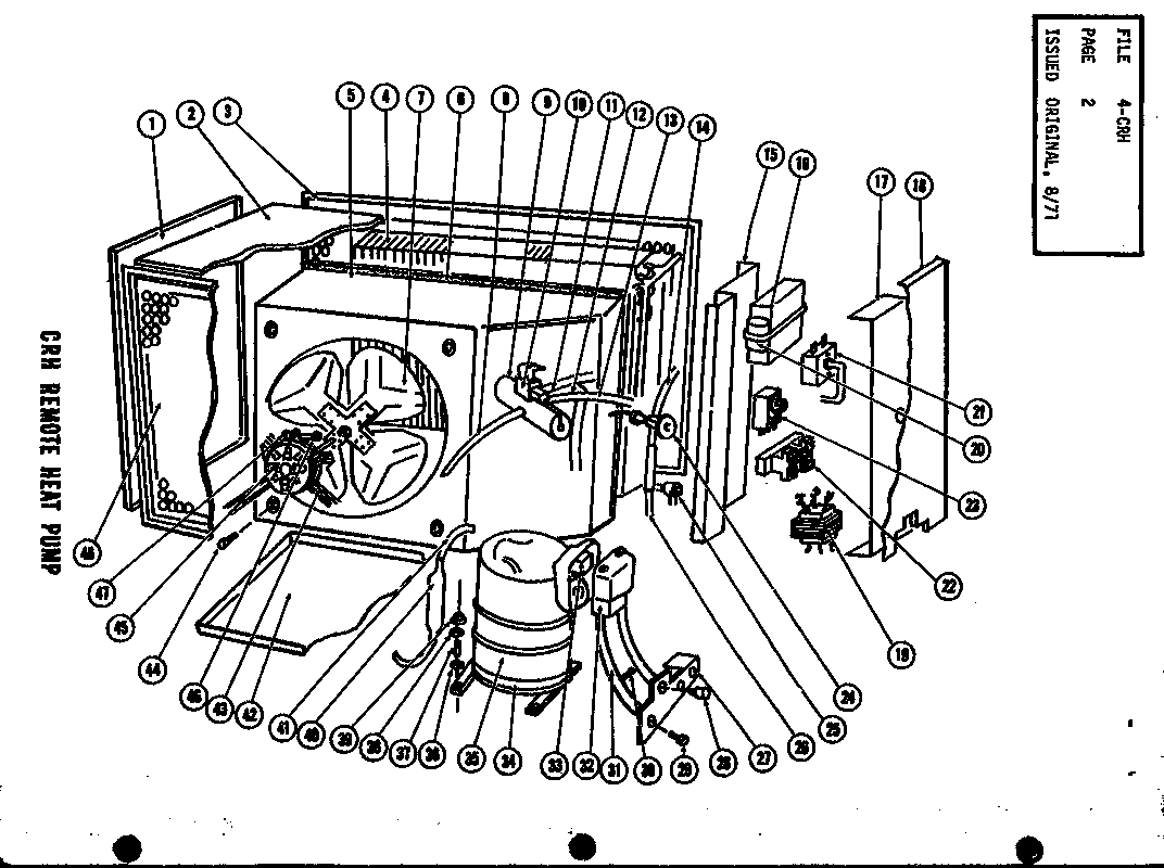 Amana CRH4-3/P58372-15C c r h remote heat pump diagram