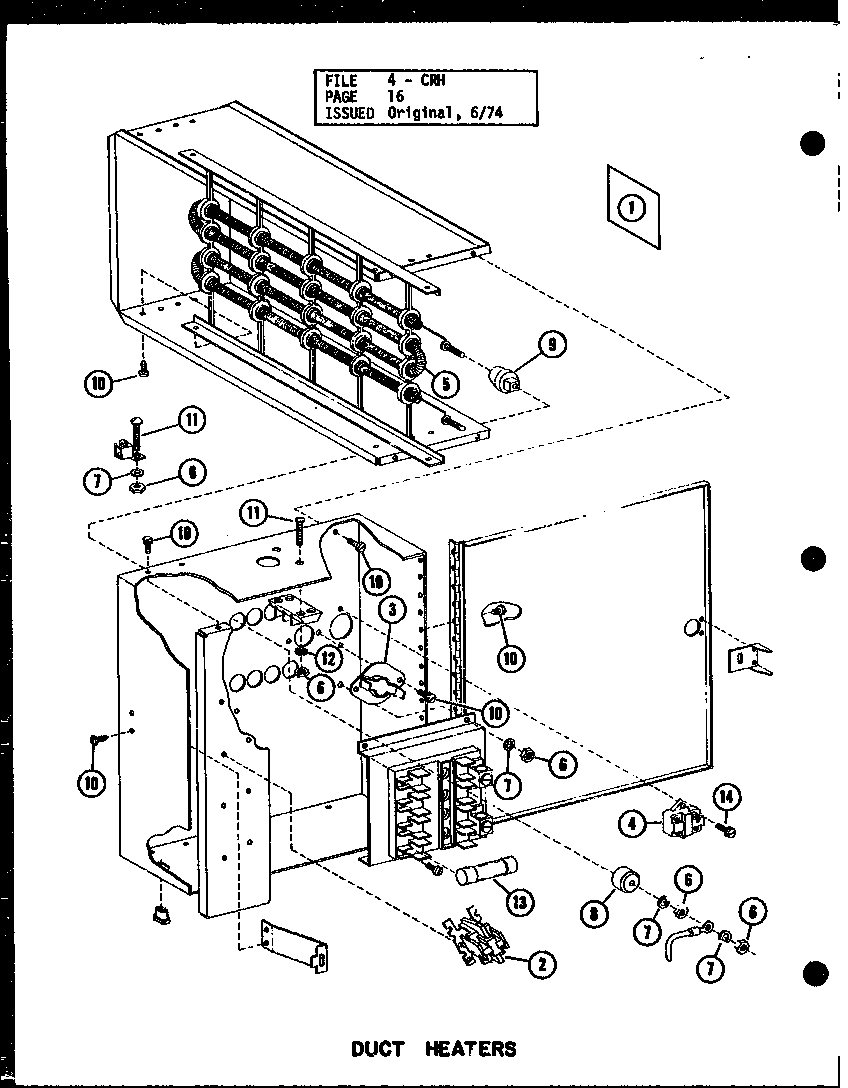 Amana CRH4-3/P58372-42C duct heaters (d55338-5/p55338-5c) (d55338-10/p55338-10c) (d55338-15/p55338-15c) (d55338-20/p55338-20c) diagram