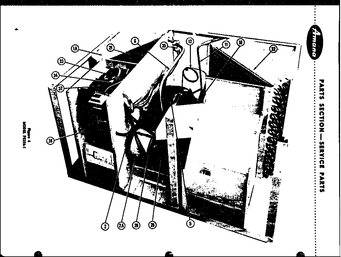 Amana PK448T-1 (pk224-1) (pk224-1a) (pk336-1) (pkh224-1) (pkh336-1) (pkh336-1a) (pk448t-1) (pk560t-1) (pkh448t-1) (pkh448t-1a) (pkh560t-1) diagram